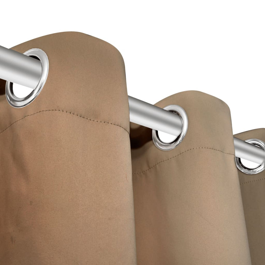 Gordijnen Met Metalen Ringen 135 X 45 Cm Stuks (Creme) 135 x 245 cm Crème