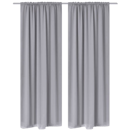 Gordijnen Met Gleuven 135 X 45 Cm St Grijs