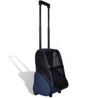 Huisdier trolley 40x25x55 cm blauw inklapbaar