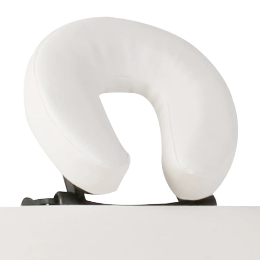 Inklapbare Massagetafel 2 Zones Met Houten Frame (Creme) Crèmewit