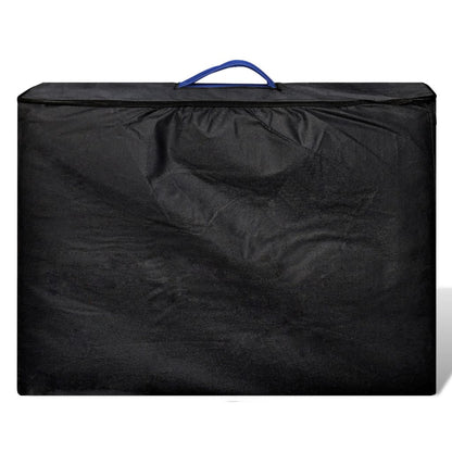Inklapbare Massagetafel 3 Zones Met Houten Frame () Blauw