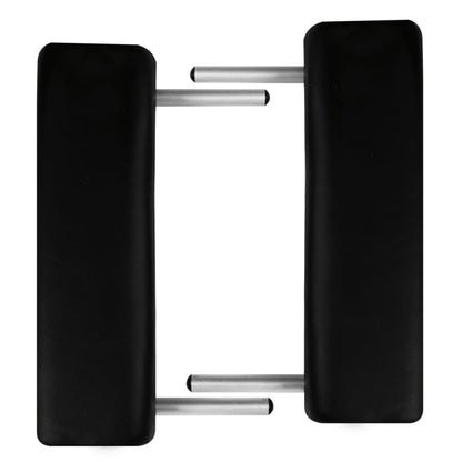 Inklapbare Massagetafel 3 Zones Met Aluminium Frame () Zwart