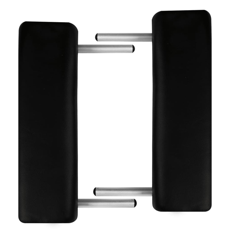 Inklapbare Massagetafel 3 Zones Met Aluminium Frame () Zwart