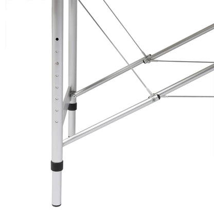 Massagetafel Inklapbaar Met Aluminium Frame (Vier Delen / ) Crèmewit