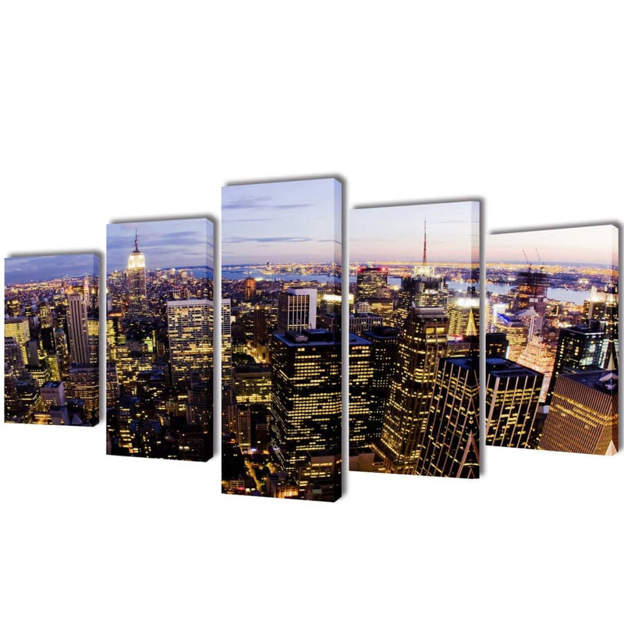 Canvas Muurdruk Set Horizon 200 x 100 cm