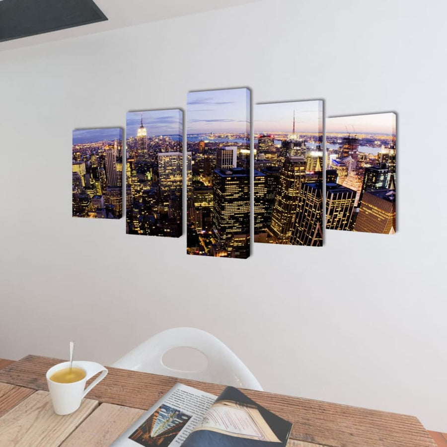 Canvas Muurdruk Set Horizon 200 x 100 cm