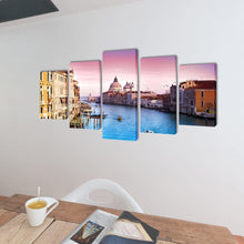 Canvas muurdruk set Venetie 200 x 100 cm