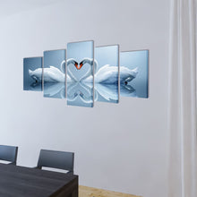 Canvas Muurdruk Set Zwaan 200 X 100 Cm