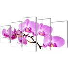 Canvas muurdruk orchidee 100x50 cm