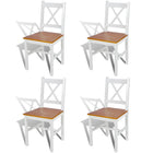Eetkamerstoelen 4 st grenenhout wit 41.5x45.5x85.5 cm