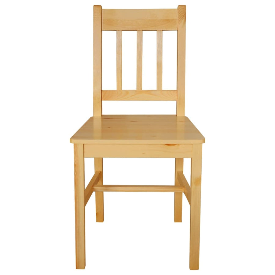 Eetkamerstoelen Grenenhout 4 Beige