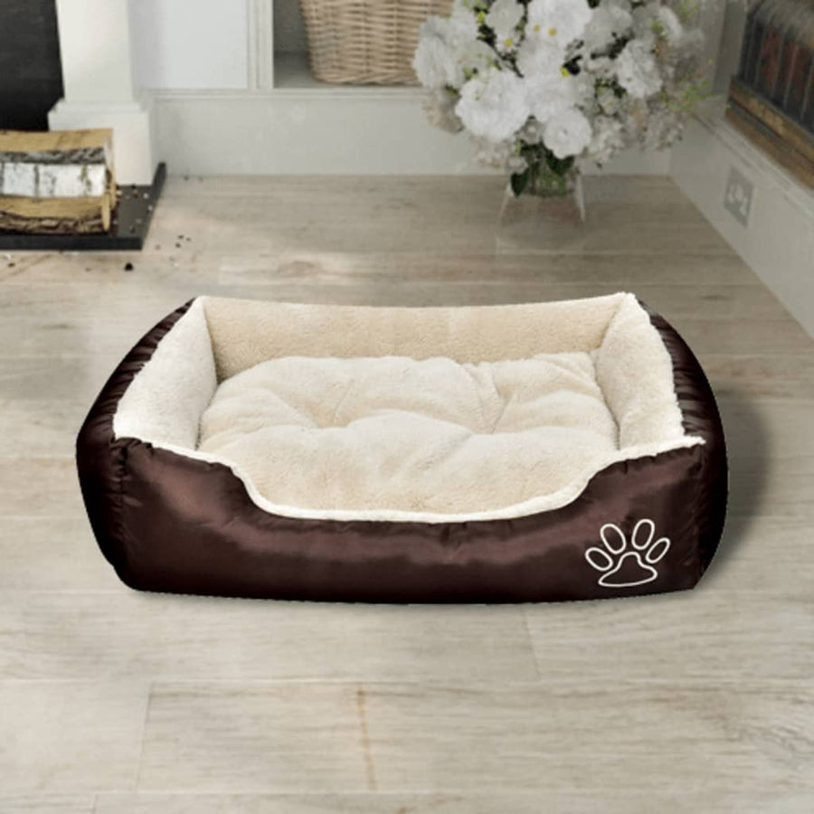Hondenand Et Gevoerd Kussen m Beige