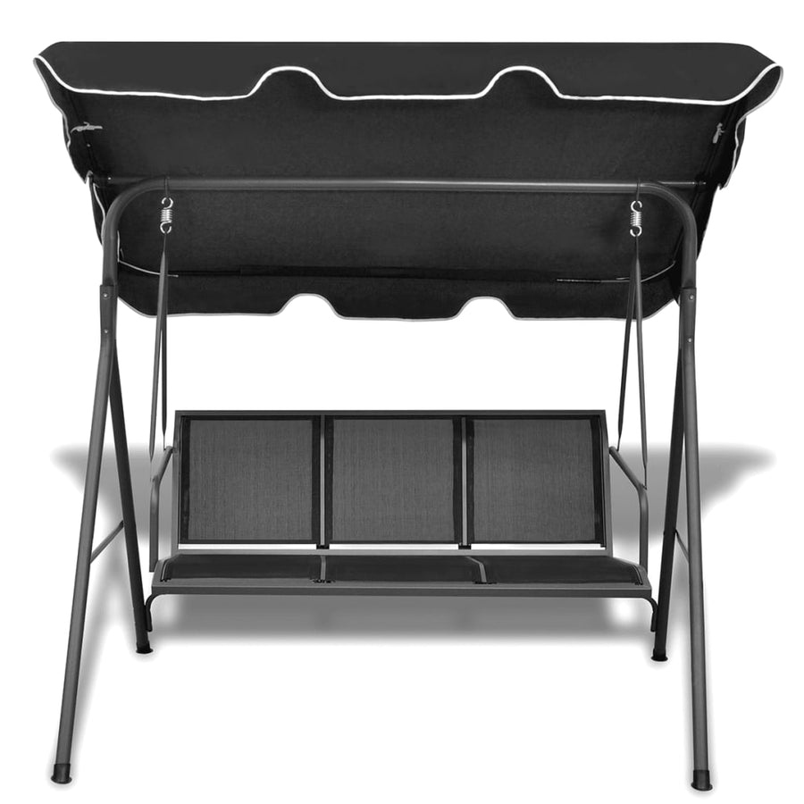Schommelbank Met Luifel Zwart