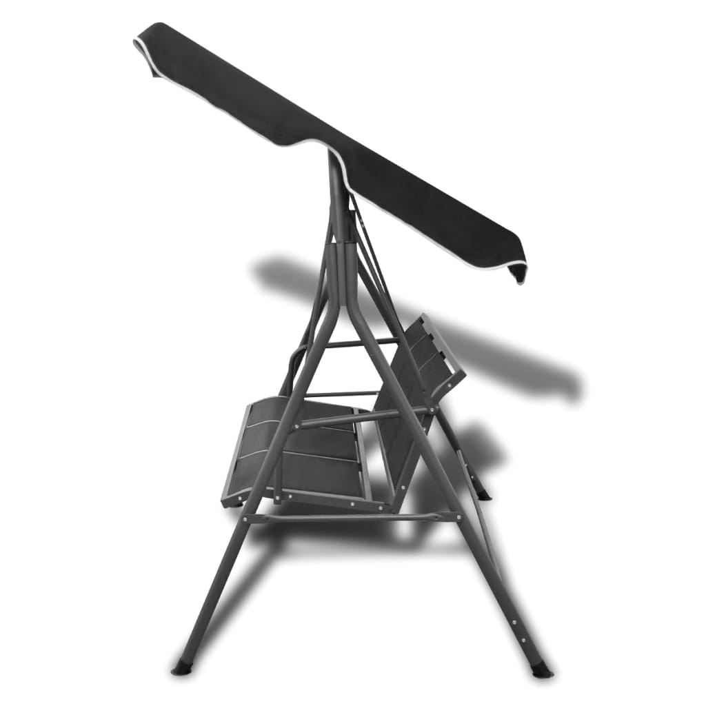 Schommelbank Met Luifel Zwart