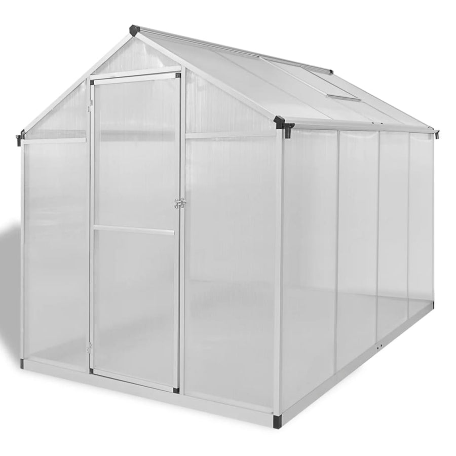 Tuinkas Met Basisframe 4,6 M² Versterkt Aluminium 242 x 190 x 195 cm