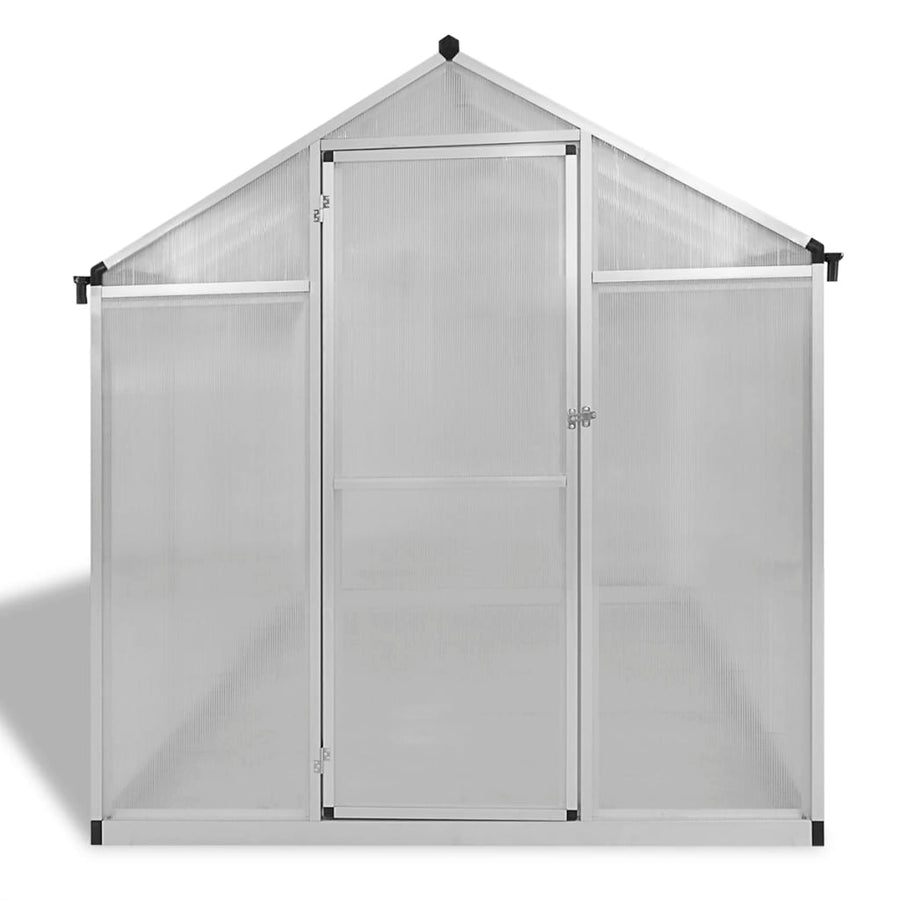 Tuinkas Met Basisframe 4,6 M² Versterkt Aluminium 242 x 190 x 195 cm
