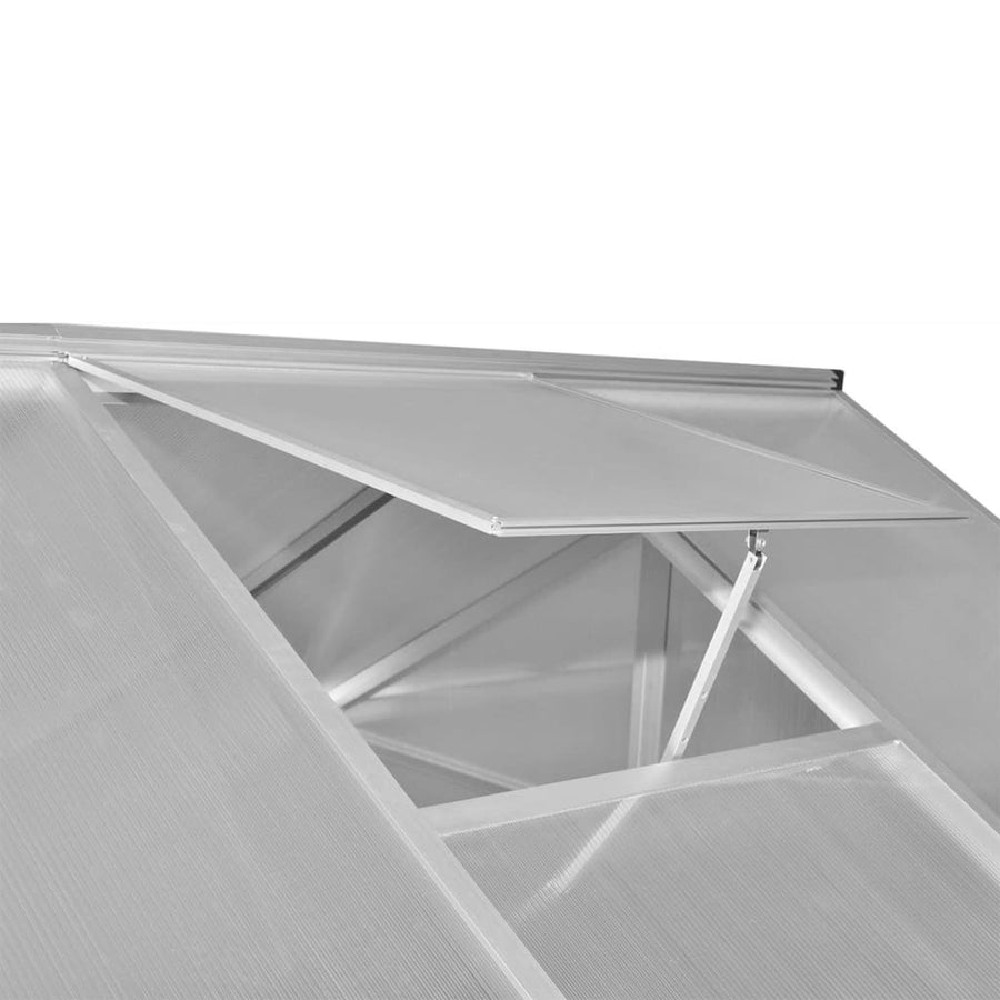 Tuinkas Met Basisframe 4,6 M² Versterkt Aluminium 242 x 190 x 195 cm