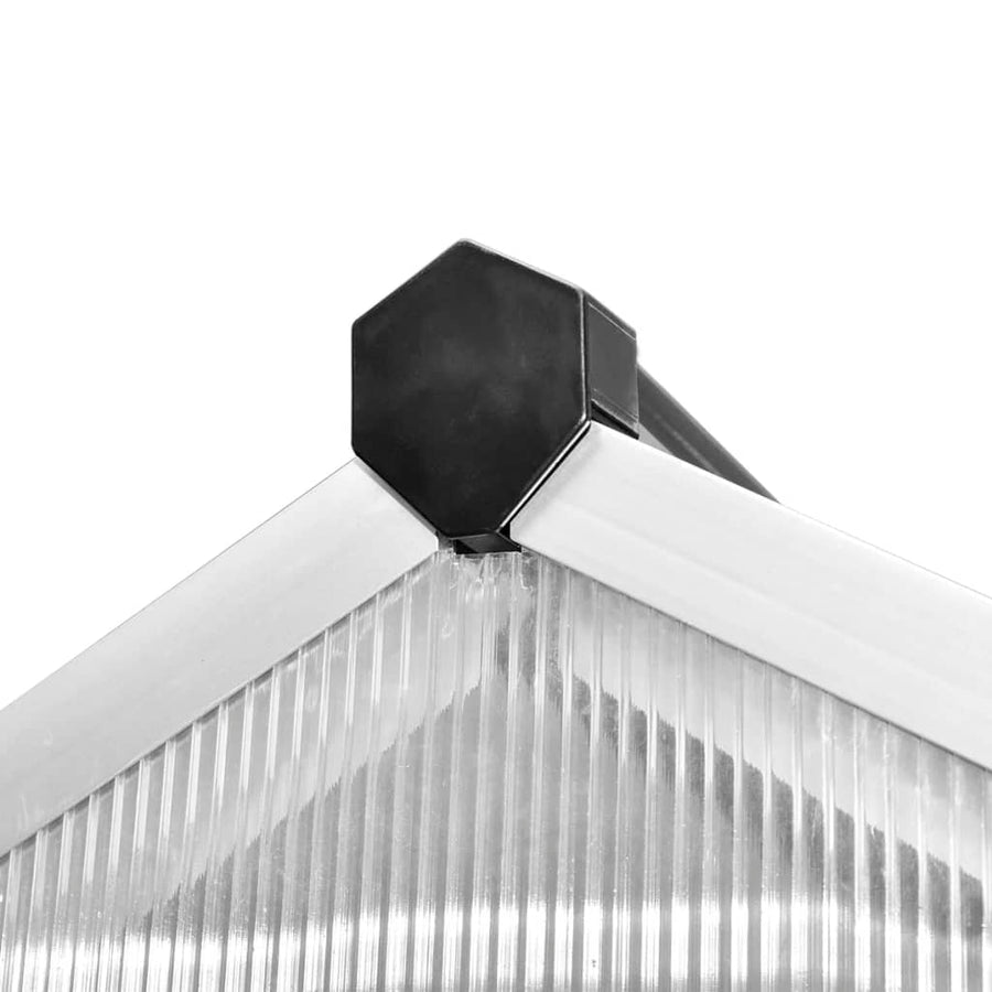 Tuinkas Met Basisframe 4,6 M² Versterkt Aluminium 242 x 190 x 195 cm