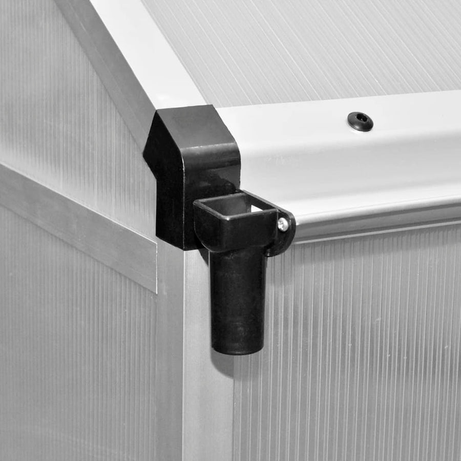 Tuinkas Met Basisframe 4,6 M² Versterkt Aluminium 242 x 190 x 195 cm