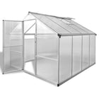 Greenhouse with base frame 6.05 m² reinforced aluminum