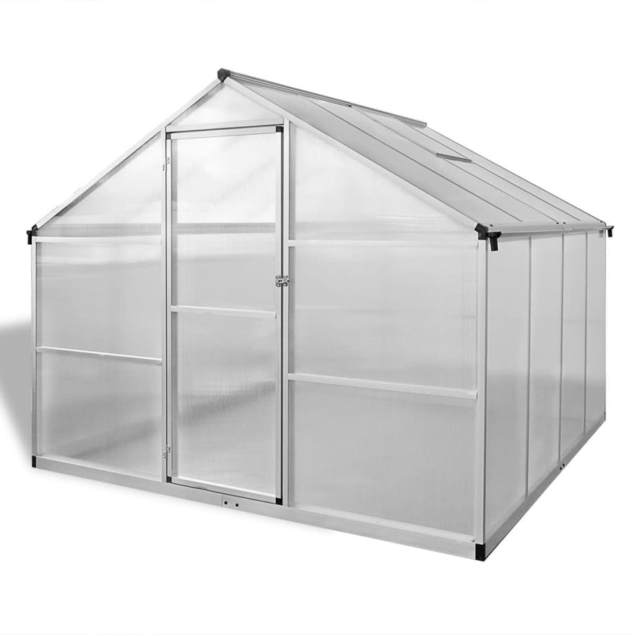 Tuinkas Met Basisframe 6,05 M² Versterkt Aluminium 242 x 250 x 195 cm
