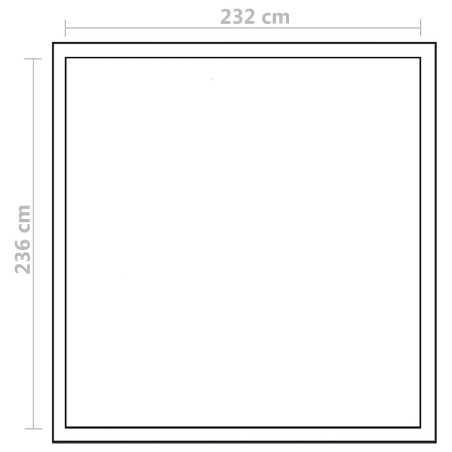 Tuinkas Met Basisframe 6,05 M² Versterkt Aluminium 242 x 250 x 195 cm
