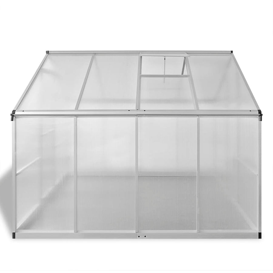 Tuinkas Met Basisframe 6,05 M² Versterkt Aluminium 242 x 250 x 195 cm