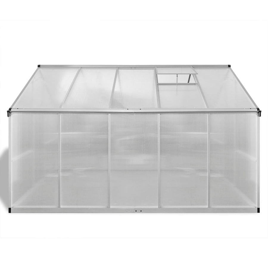 Tuinkas Met Basisframe 7,55 M² Versterkt Aluminium 302 x 250 x 195 cm