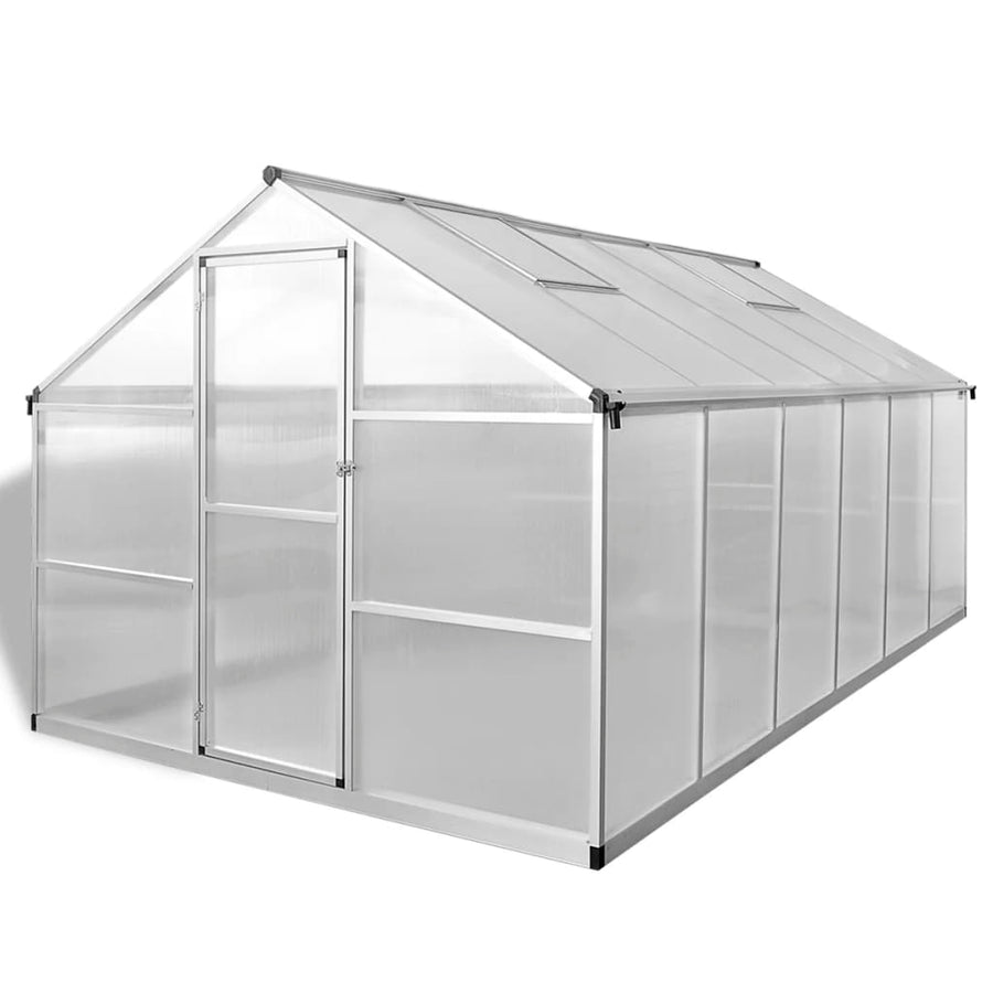 Tuinkas Versterkt Aluminium Met Basisframe 9,025 M² 361 x 250 x 195 cm
