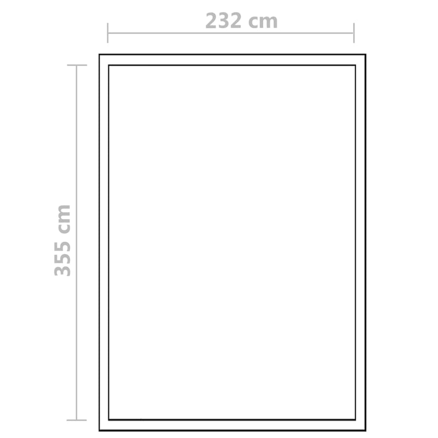 Tuinkas Versterkt Aluminium Met Basisframe 9,025 M² 361 x 250 x 195 cm