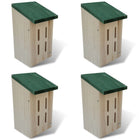 Vlinderkast 14x15x22 cm bruin (set van 4)