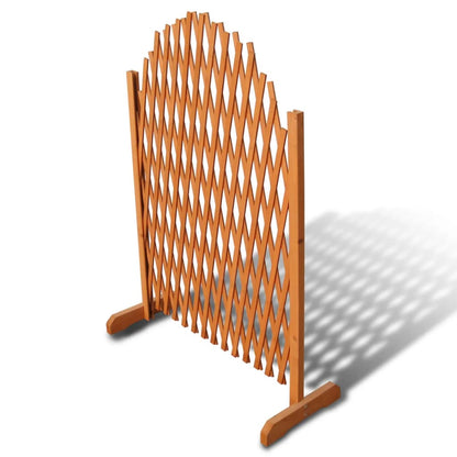 Tuinlatwerk 180x100 cm massief hout Bruin