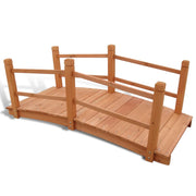 Tuinbrug 140x60x56 cm massief hout bruin