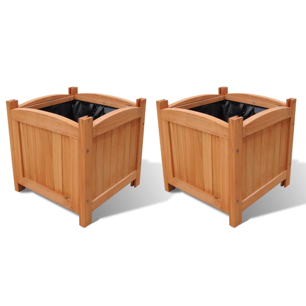Plantenbakken Verhoogd 30X30X30 Cm Hout Bruin