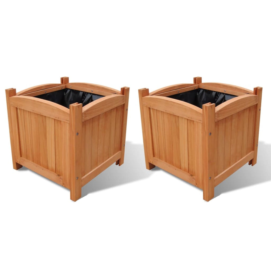 Plantenbakken Verhoogd 30X30X30 Cm Hout Bruin
