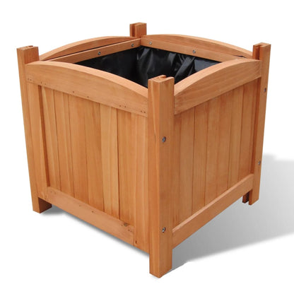 Plantenbakken Verhoogd 30X30X30 Cm Hout Bruin