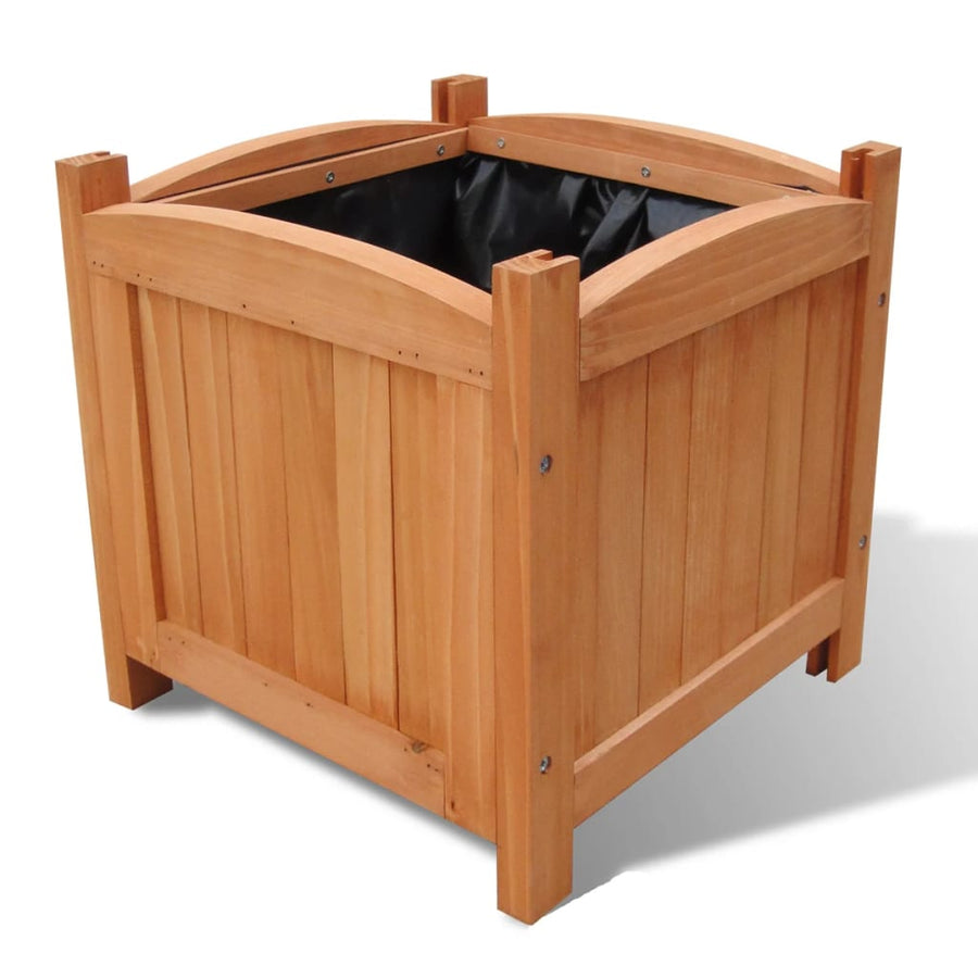 Plantenbakken Verhoogd 30X30X30 Cm Hout Bruin