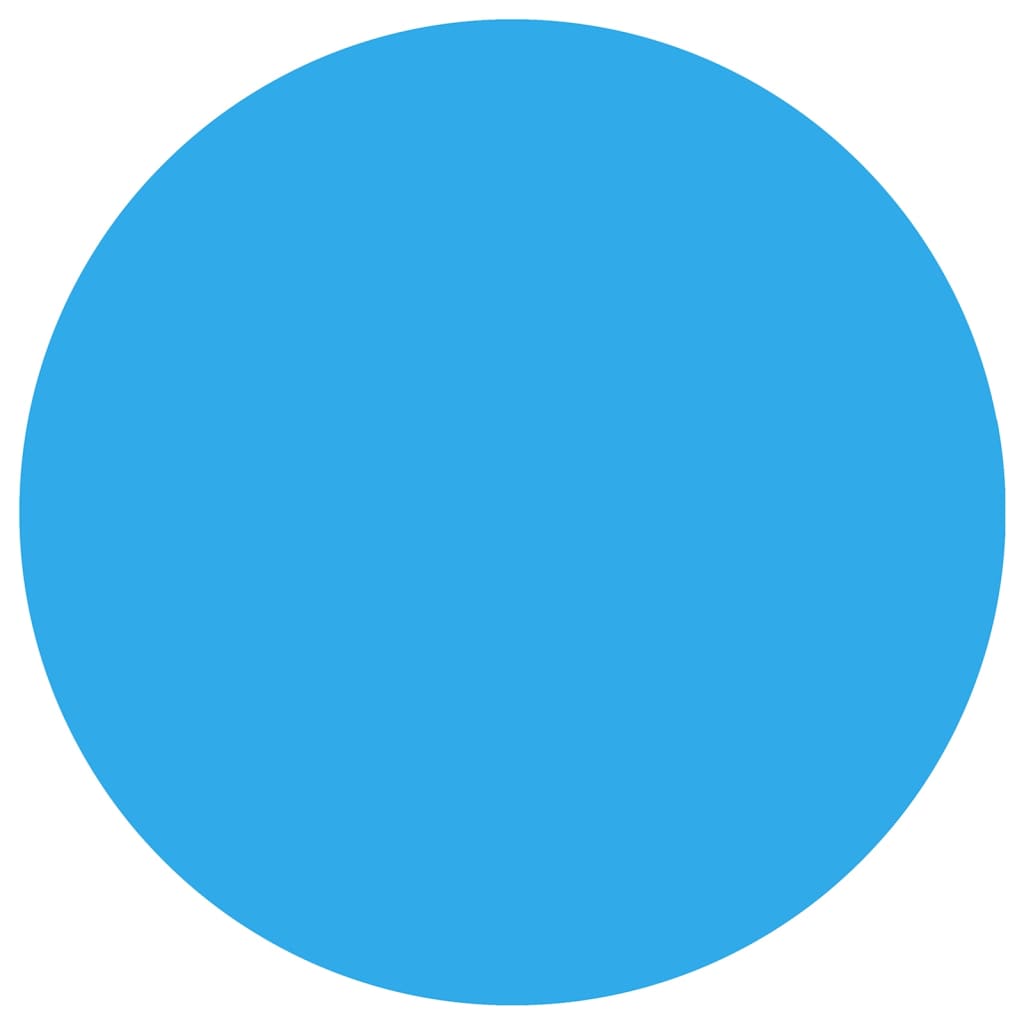 Zwembadzeil rond 488 cm PE blauw Ø 488 cm Blauw