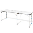 Campingtafel inklapbaar aluminium 180x60 cm