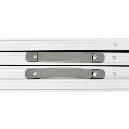 Camping Inklapbaar En Verstelbaar Aluminium Wit 240 x 60 cm Tafel