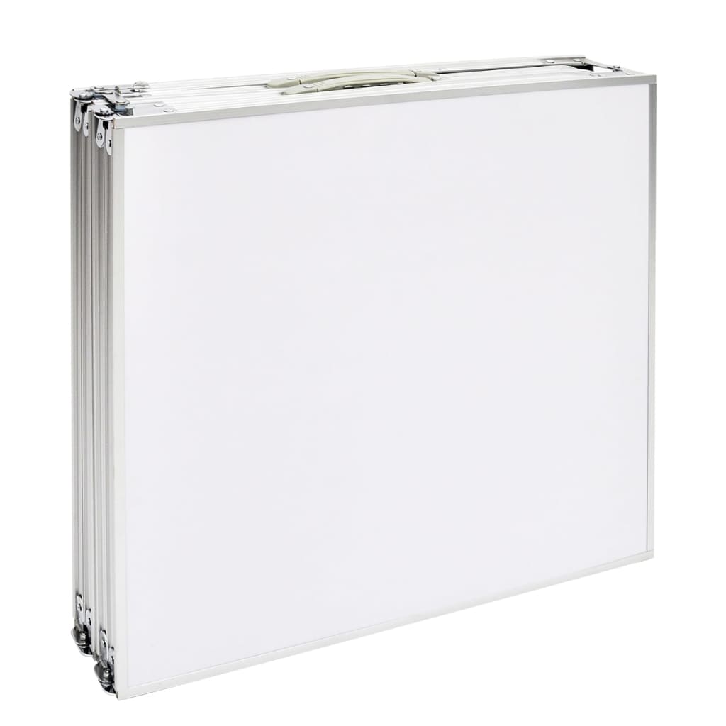 Camping Inklapbaar En Verstelbaar Aluminium Wit 240 x 60 cm Tafel