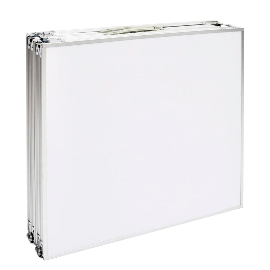 Camping Inklapbaar En Verstelbaar Aluminium Wit 240 x 60 cm Tafel