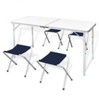 Campingset inklapbaar aluminium 120x60 cm