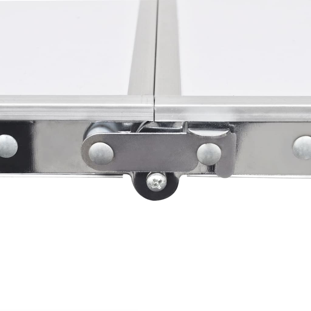 Campingtafel Inklapbaar En Verstelbaar Aluminium 20 X 60 Cm 4 Stoelen Wit 120 x 60 cm Tafelset