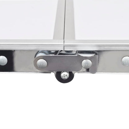 Campingtafel Inklapbaar En Verstelbaar Aluminium 20 X 60 Cm 4 Stoelen Wit 120 x 60 cm Tafelset