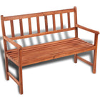 Garden bench 120 cm solid acacia wood