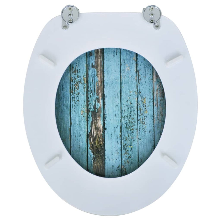 Toiletbril met MDF houten ontwerp 1 Oud hout Nee