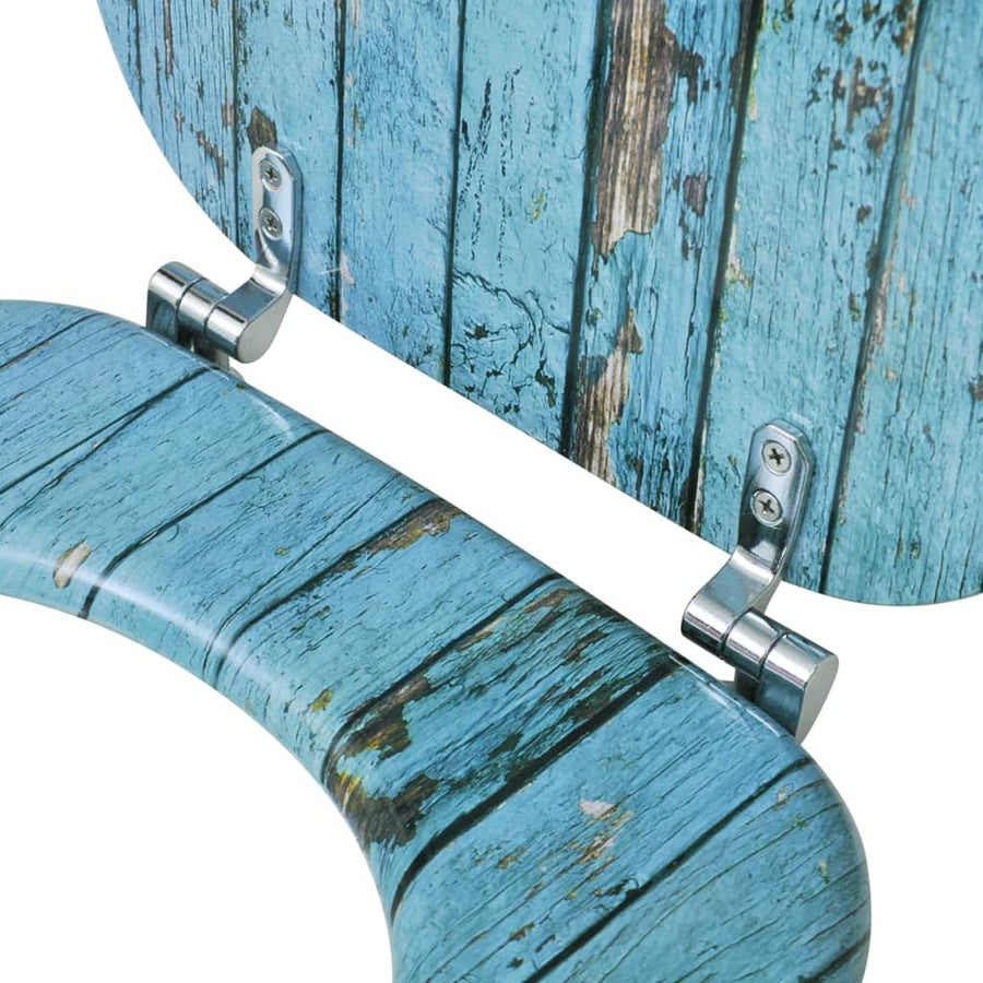 Toiletbril met MDF houten ontwerp 1 Oud hout Nee