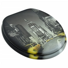 Toiletbril van MDF met New York dessin 1 New York Nee