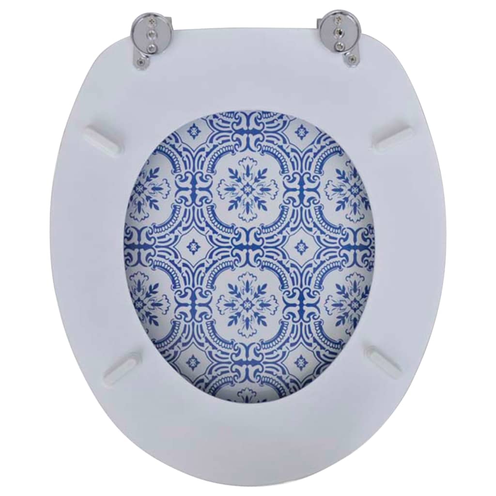 Toiletbril van MDF met porselein dessin 1 Porselein Nee